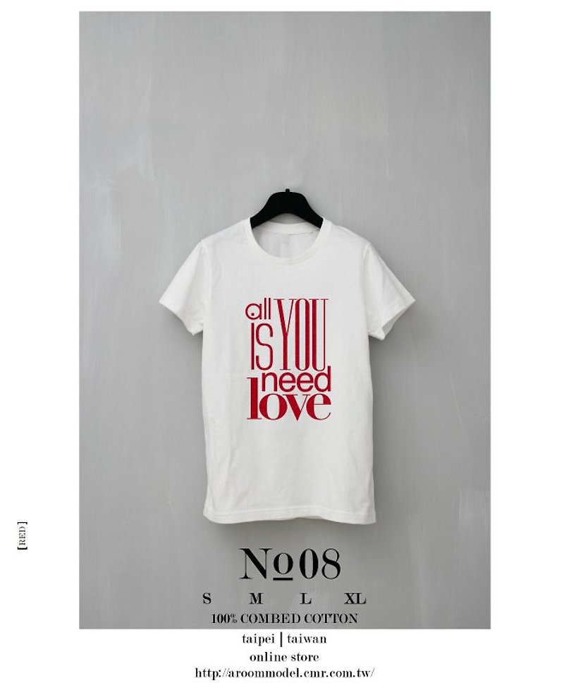 A ROOM MODEL - │ T-SHIRT COLLECTION │ NO.8 ALL YOU NEED IS LOVE - Tシャツ - その他の素材 