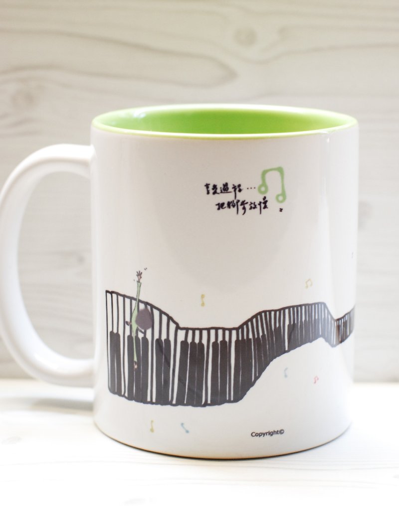 [馬克杯]過程 (客製) - 咖啡杯/馬克杯 - 瓷 綠色