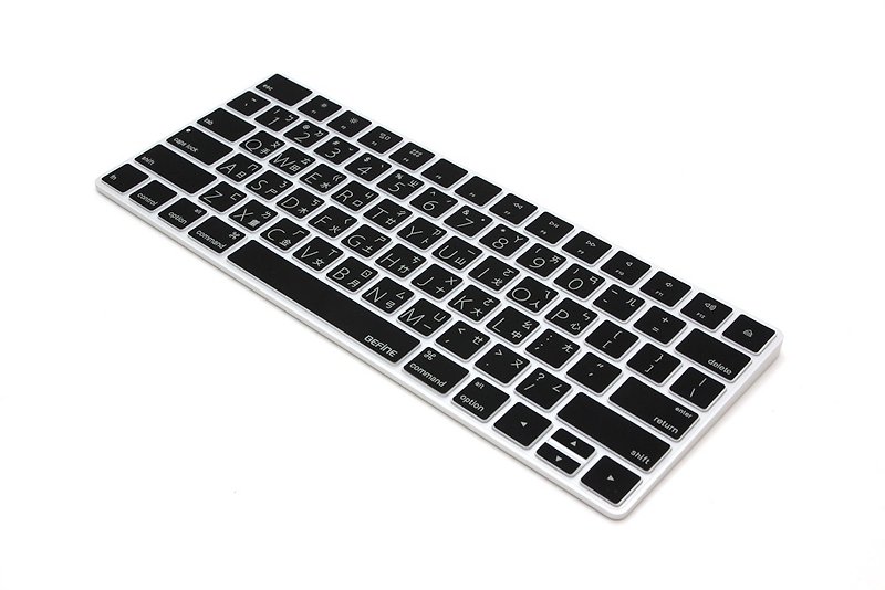 其他材質 平板/電腦保護殼 黑色 - BEFINE Magic Keyboard中文鍵盤保護膜-黑底白字(8809402591022)