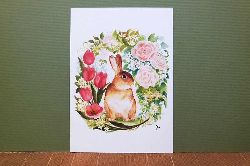 Lost Rabbit Postcard - การ์ด/โปสการ์ด - กระดาษ 