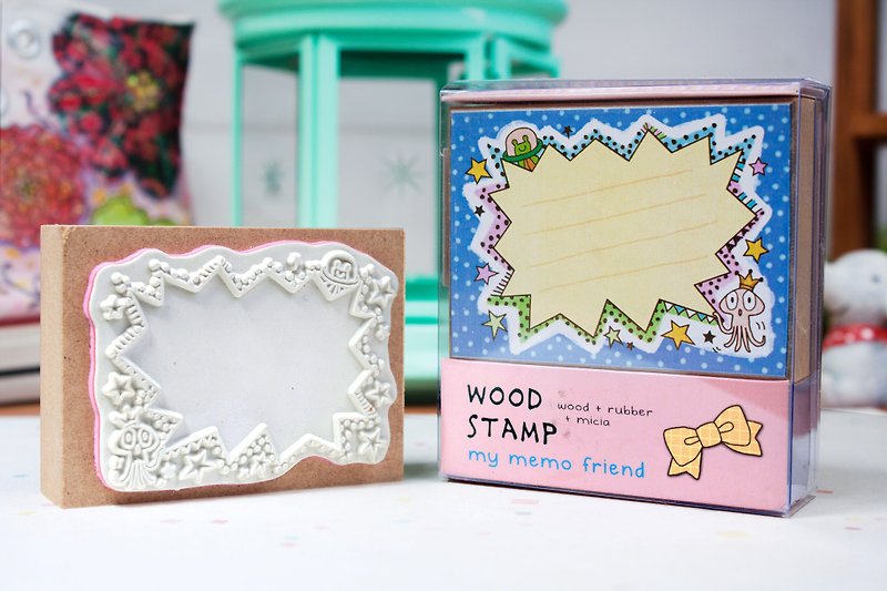 Memo seal - blast box - Stamps & Stamp Pads - Wood 