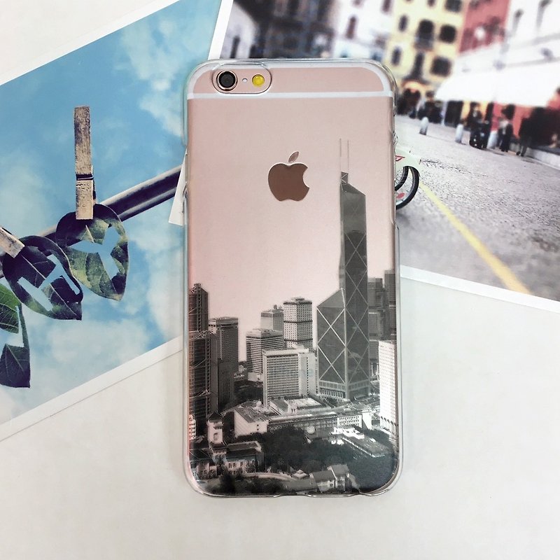 香港原創設計香港景觀 iPhone XS Max, Samsung Galaxy透明手機殼 - 手機殼/手機套 - 塑膠 透明