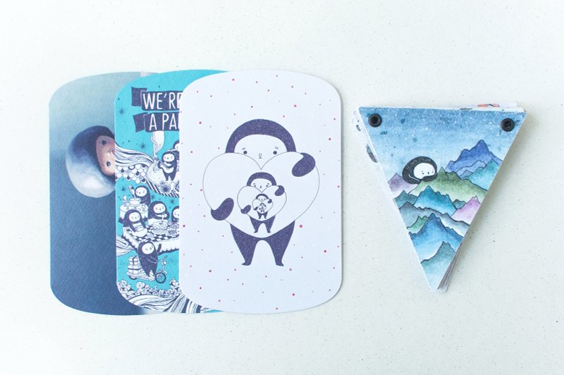 好日推好物商品：歡樂三角旗＋三款主題卡片 ＿＿ 居家飾品／辦公妝點／婚禮小物／情人節禮盒／派對必備 - 擺飾/家飾品 - 紙 