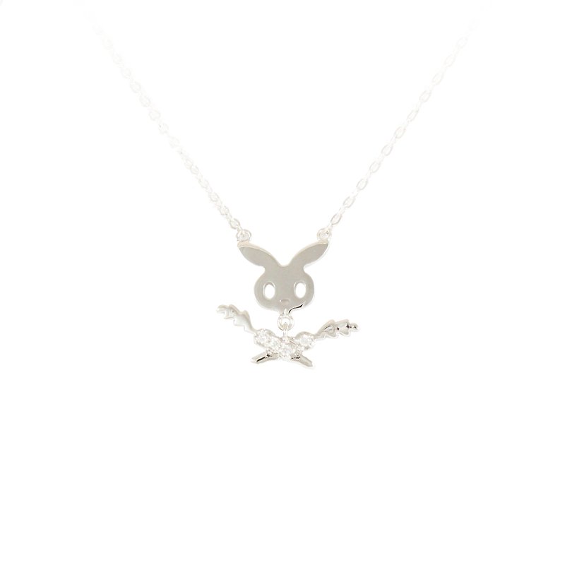 Bibi's Favorite Animal Series-Skeleton Rabbit (Free Shipping) - Necklaces - Other Metals 