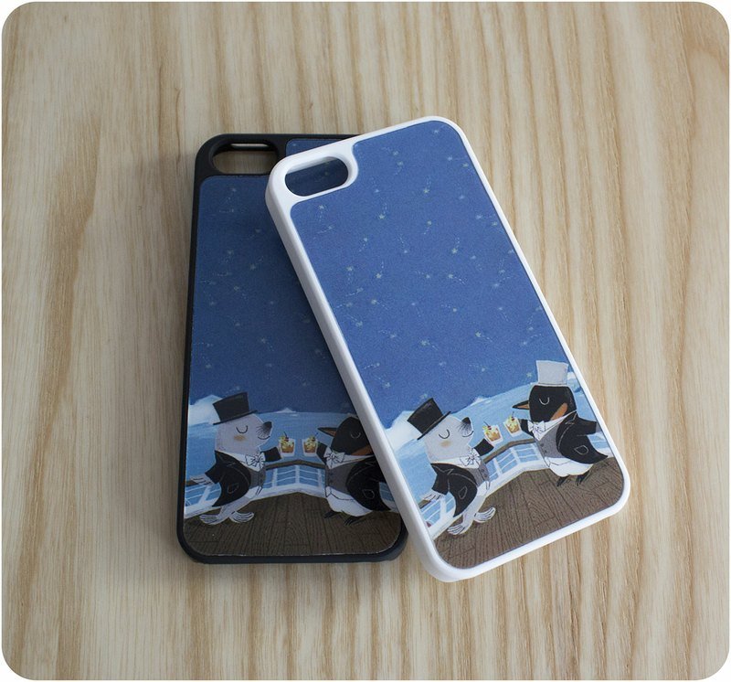 [授權商品]IPhone5・3D手機殼：北極的輪船晚宴【白】 - 手機殼/手機套 - 塑膠 藍色