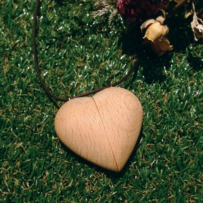 Happy Valentine's Day] [Wood Necklace - สร้อยคอ - ไม้ 