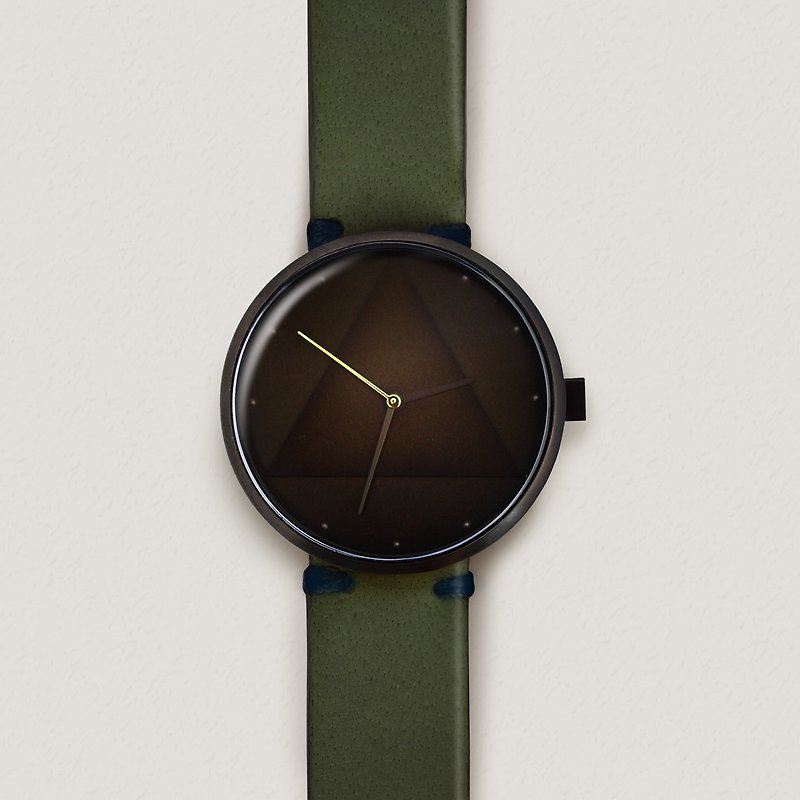Organic leather watch : Forrest : unique minimal handmade watch from TATHATA