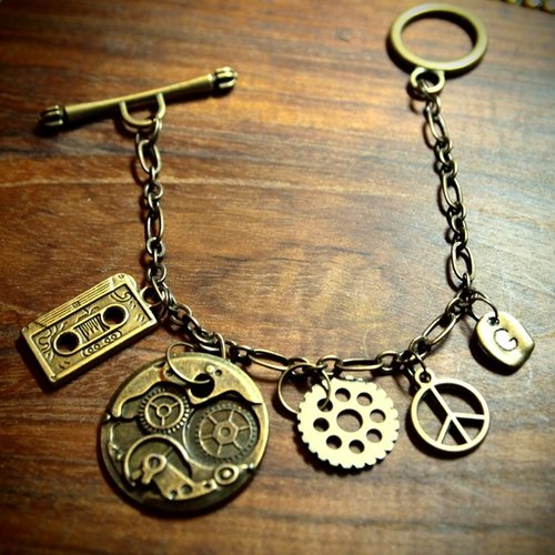 Steampunk steampunk fan core retro bracelet - Shop pickers Bracelets -  Pinkoi