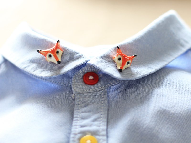 วัสดุอื่นๆ เข็มกลัด - Fox collar brooch, pin