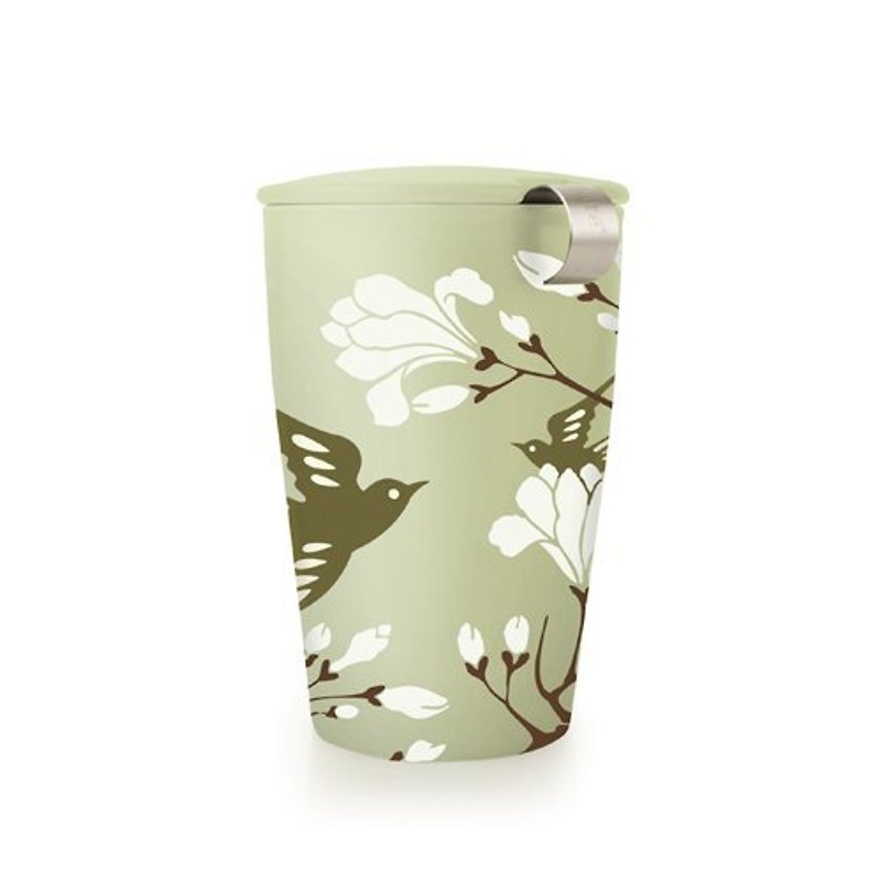 Tea Forte Card Teacup - Bird Song - Teapots & Teacups - Porcelain Green