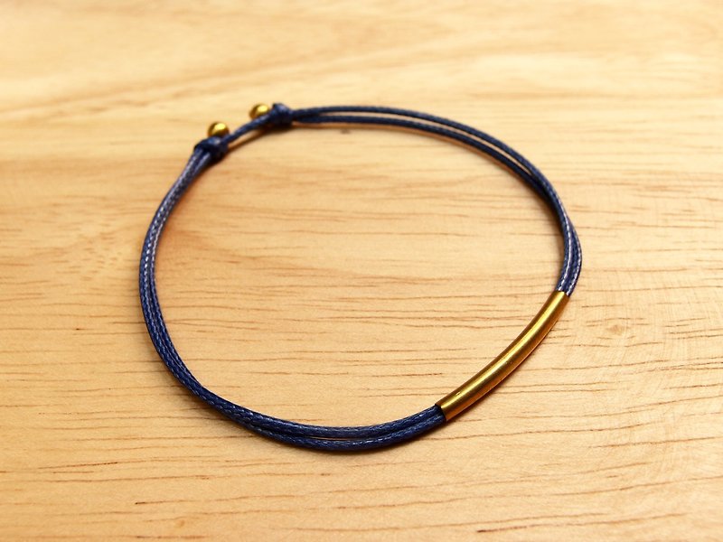 Charlene hand-woven silk Ying -*Traction Hand rope / blue - copper jewelry have S, M, M with a thick line of this page* - Bracelets - Other Metals Gray