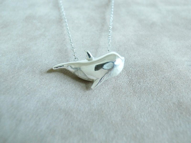 Kawate Summer [Naughty Orca] Sterling Silver Necklace - Necklaces - Other Metals 