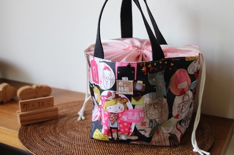 Lunch bag, Lunch tote, Light Waterproof materials, Camping picnic bags, Pink Mod - อื่นๆ - วัสดุกันนำ้ สึชมพู