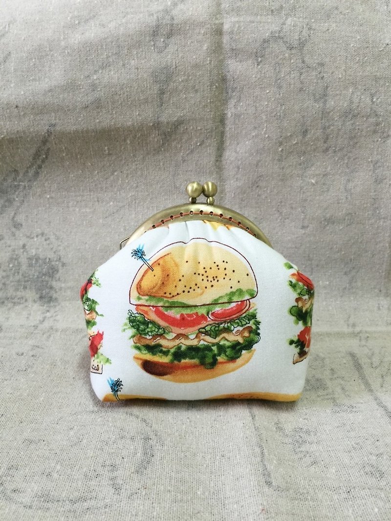 Change mouth gold package + eat a burger and then a sandwich + - Coin Purses - Other Materials Multicolor
