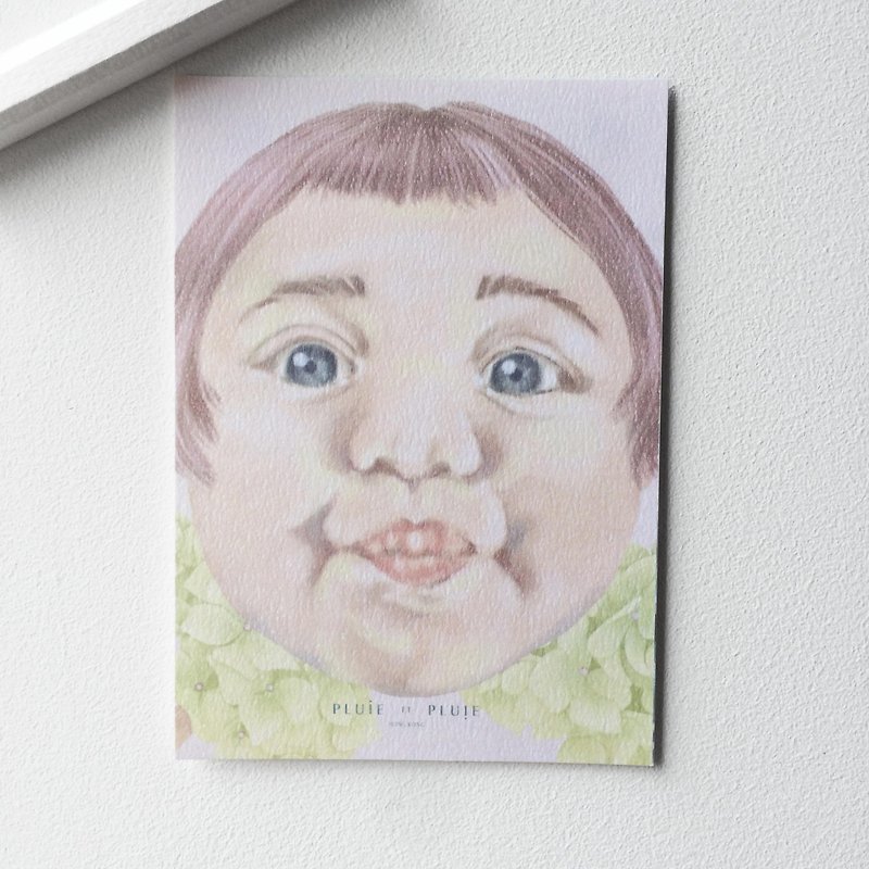 # 02 kids Postcards: KISS ME - การ์ด/โปสการ์ด - กระดาษ สึชมพู
