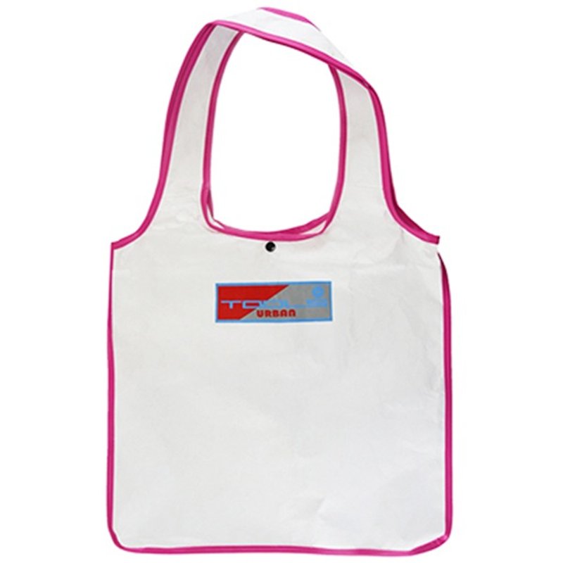 tools 肩背圖爾袋::購物袋::環保::趣味#桃紅 - 其他 - 防水材質 白色
