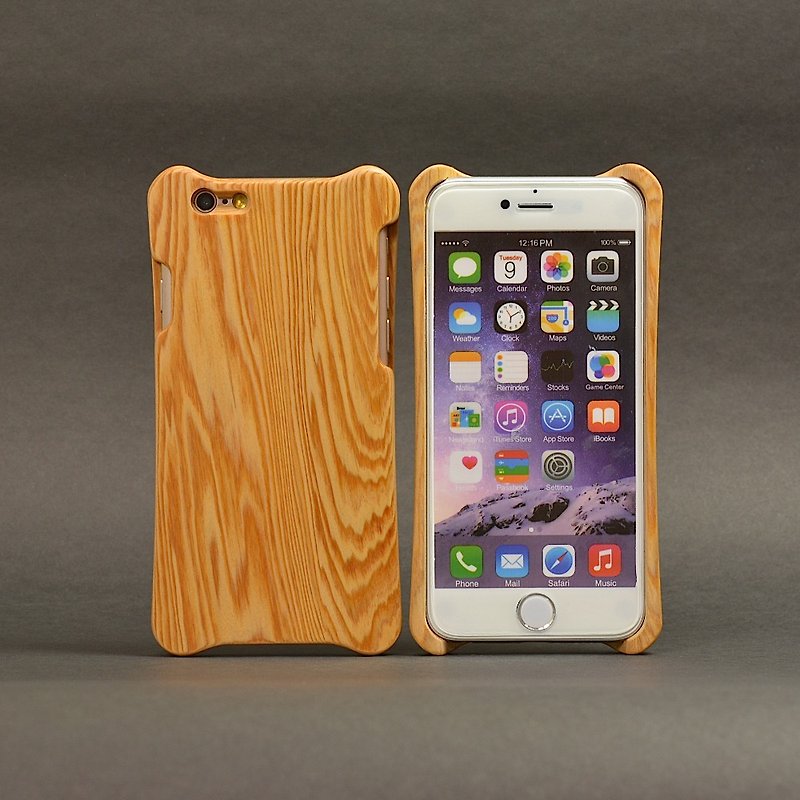 WKidea iPhone 6 / 6S Plus 5.5-inch wooden shell _ Taiwan cypress - เคส/ซองมือถือ - ไม้ สีนำ้ตาล