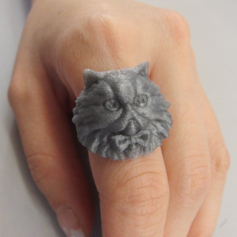 波斯貓戒指 - 戒指 - 塑膠 灰色