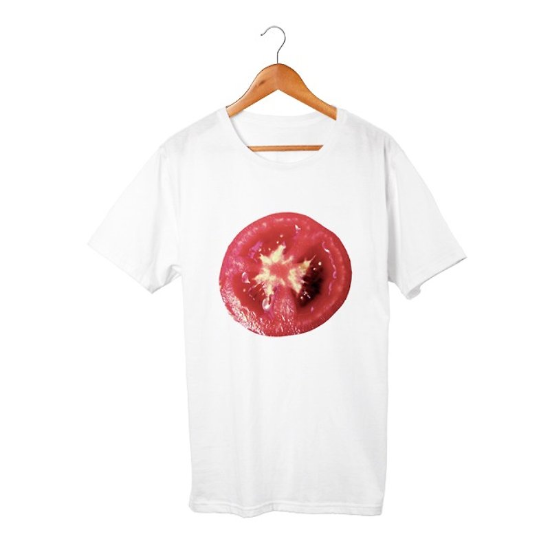 tomato T-shirt - 帽T/大學T - 棉．麻 白色
