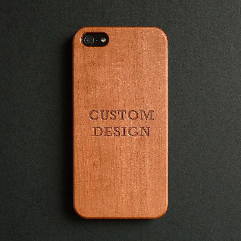 Custom Real wood engraved iPhone 7 / 7 Plus case - Phone Cases - Wood Brown