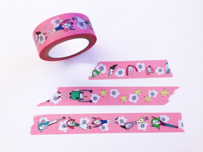 ✿Macaron TOE✿ Flowering World of Macaron TOE /Masking Tape - Washi Tape - Paper Pink