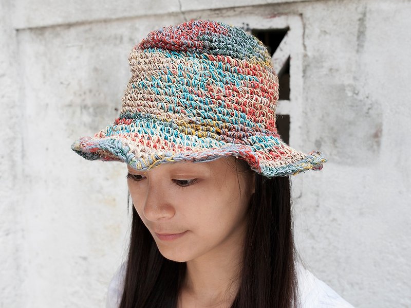 OMAKE Nepalese hand-woven hats HEMP 002 - Hats & Caps - Thread 