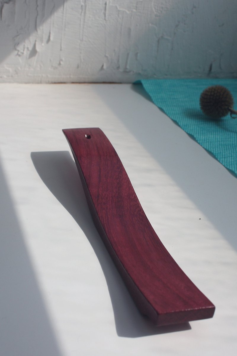 Purple Heartwood Incense Stick Plate - Fragrances - Wood Purple