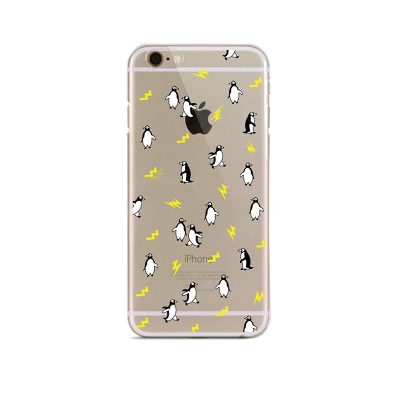 女の子のアパート::ウィグルウィグルX iphone 6プラス透明電話ケース - クールペンギン - スマホケース - プラスチック ブラック