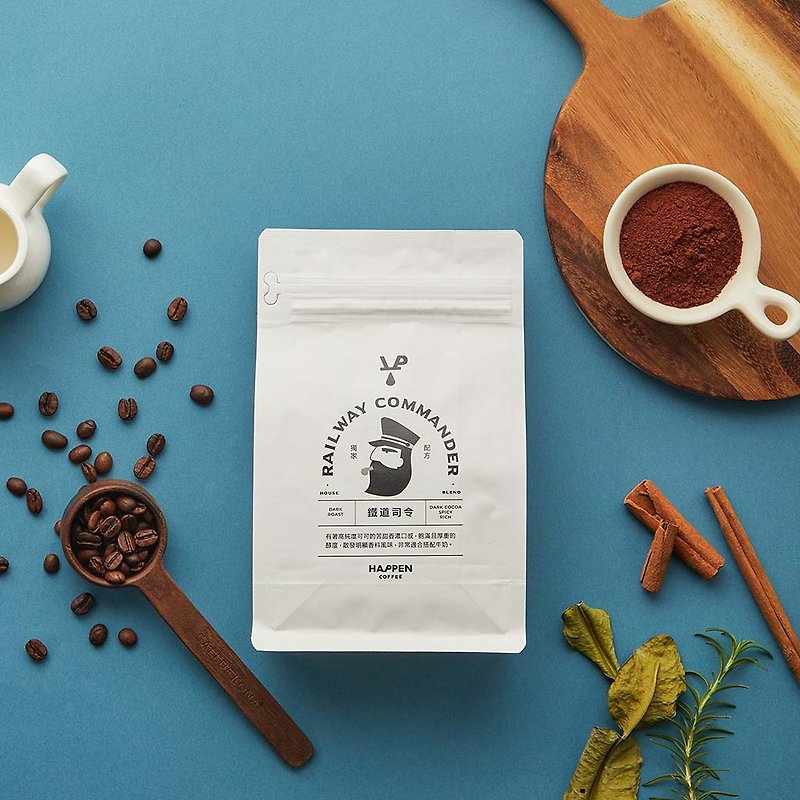 Exclusive Formula Railway Commander | Deep Roasted | Full-bodied and Fragrant | Coffee Beans 200g - Coffee - Fresh Ingredients Black