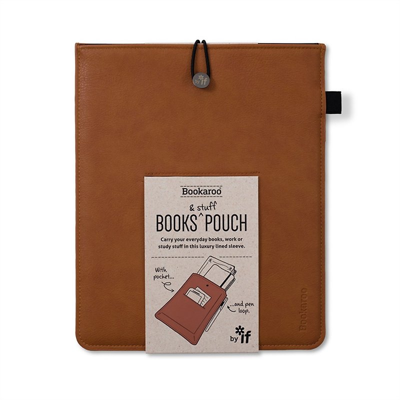 British Bookaroo Bookaroo Daily Necessities Storage Bag Brown/Mori Green/Light Pink/Turquoise - Folders & Binders - Faux Leather Multicolor