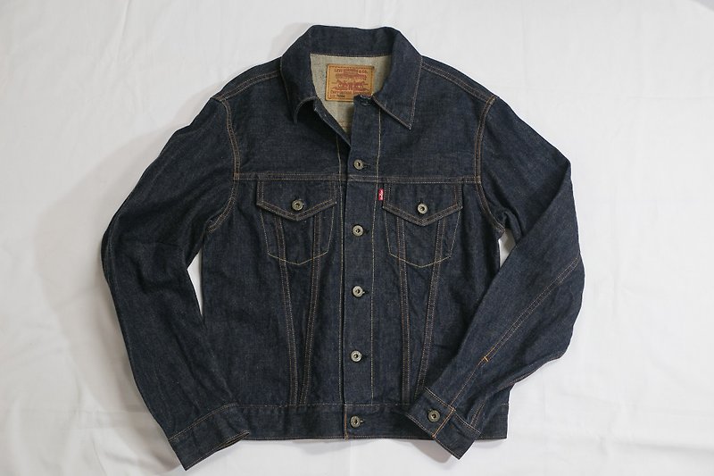[3thclub銘仁棠] 牛仔外套 原生藍 Levis JAPAN LSJ011 vintage - 外套/大衣 - 棉．麻 藍色