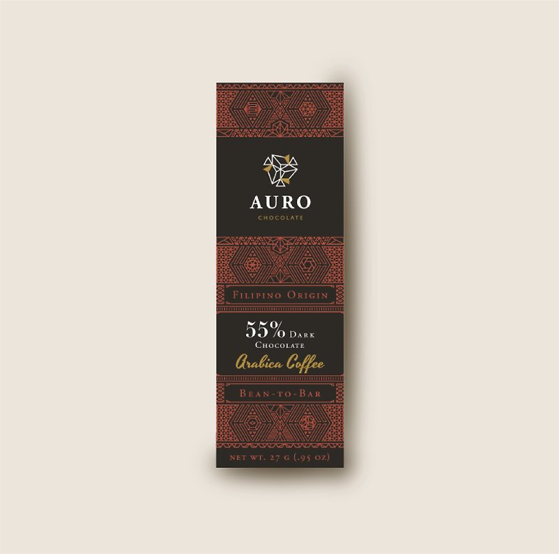 AURO Arabica Coffee 55% Dark Chocolate (27g) - ช็อกโกแลต - วัสดุอื่นๆ 