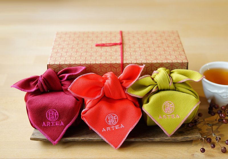 ARTEA 3特選ティーティーギフトボックスカラータオルシリーズ手作りお茶 - お茶 - 紙 多色