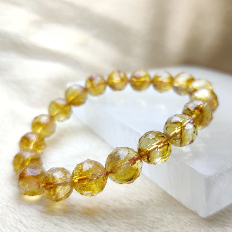 —Starcut 系列—  巴西 10mm 11mm 黃塔晶 Citrine 手串 - 手鍊/手環 - 水晶 黃色