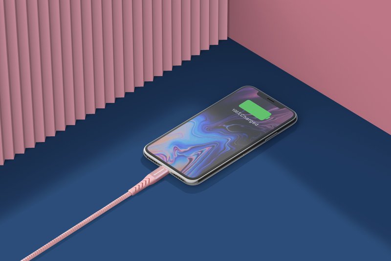 thecoopidea Lightning to USB-A 快速充電傳輸線(1.2M) - 粉紅色 - 行動電源/充電線 - 其他金屬 