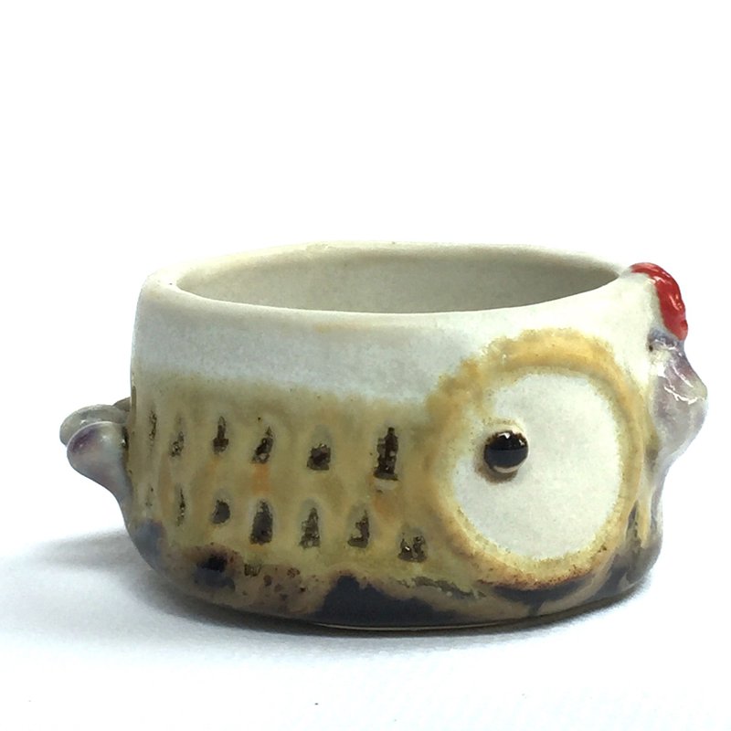 แก้วลูกไก่น้อย - แก้วมัค/แก้วกาแฟ - เครื่องลายคราม สีเหลือง