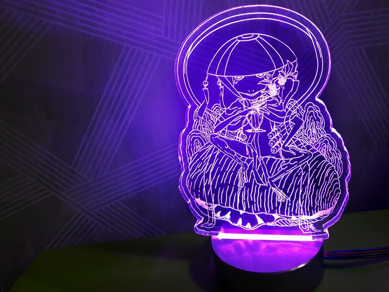 妖怪夜燈 - 蜃公 (成功) 考試順利 學業進步 - 燈具/燈飾 - 壓克力 透明