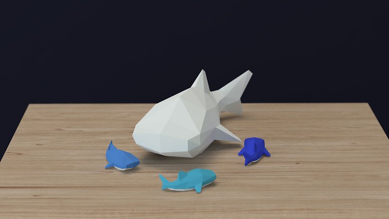 Balm 3D小鯨鯊DIY摺紙 |手工製作 |海洋瀕危動物(電子檔) - 圖文範本設計 - 其他材質 