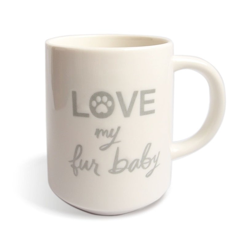 我愛毛寶貝LOVE馬克杯 450ml【Hallmark-US禮品 】 - 咖啡杯/馬克杯 - 陶 白色