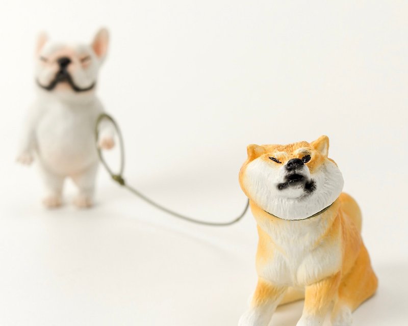 [Limited Time Offer] Take the Shiba Inu with you for a walk - Healing Sets - Items for Display - Resin Orange