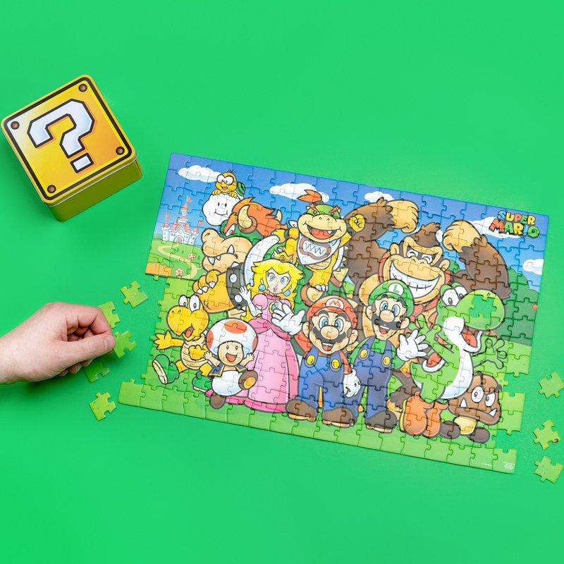 ปริศนา Mario Family Puzzle ที่ได้รับใบอนุญาตจาก Nintendo อย่างเป็นทางการ - เกมปริศนา - กระดาษ หลากหลายสี