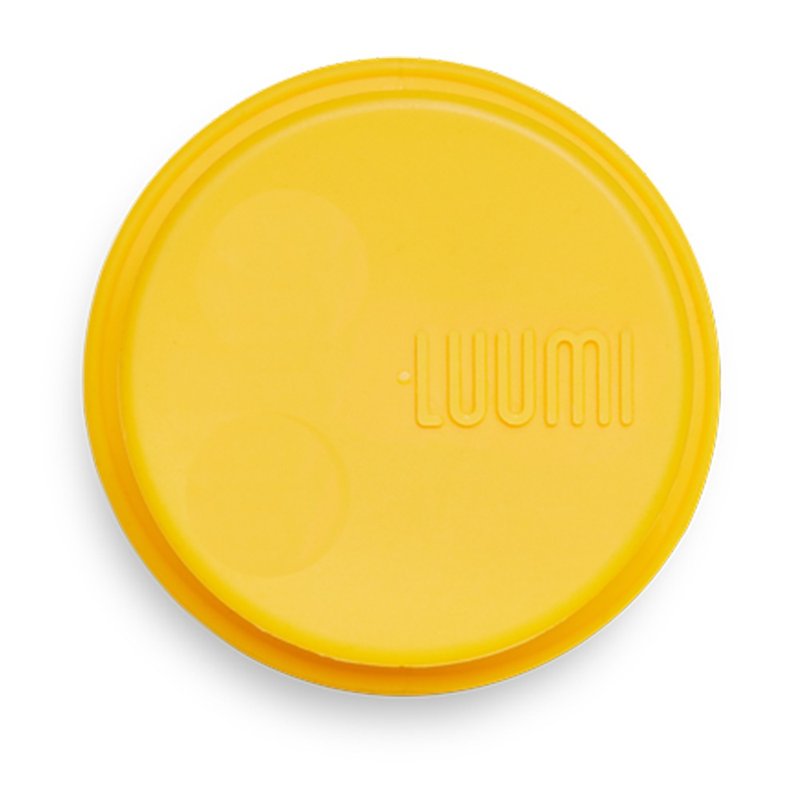 LUUMI Sealed Lids Yellow - Reusable Straws - Silicone Yellow