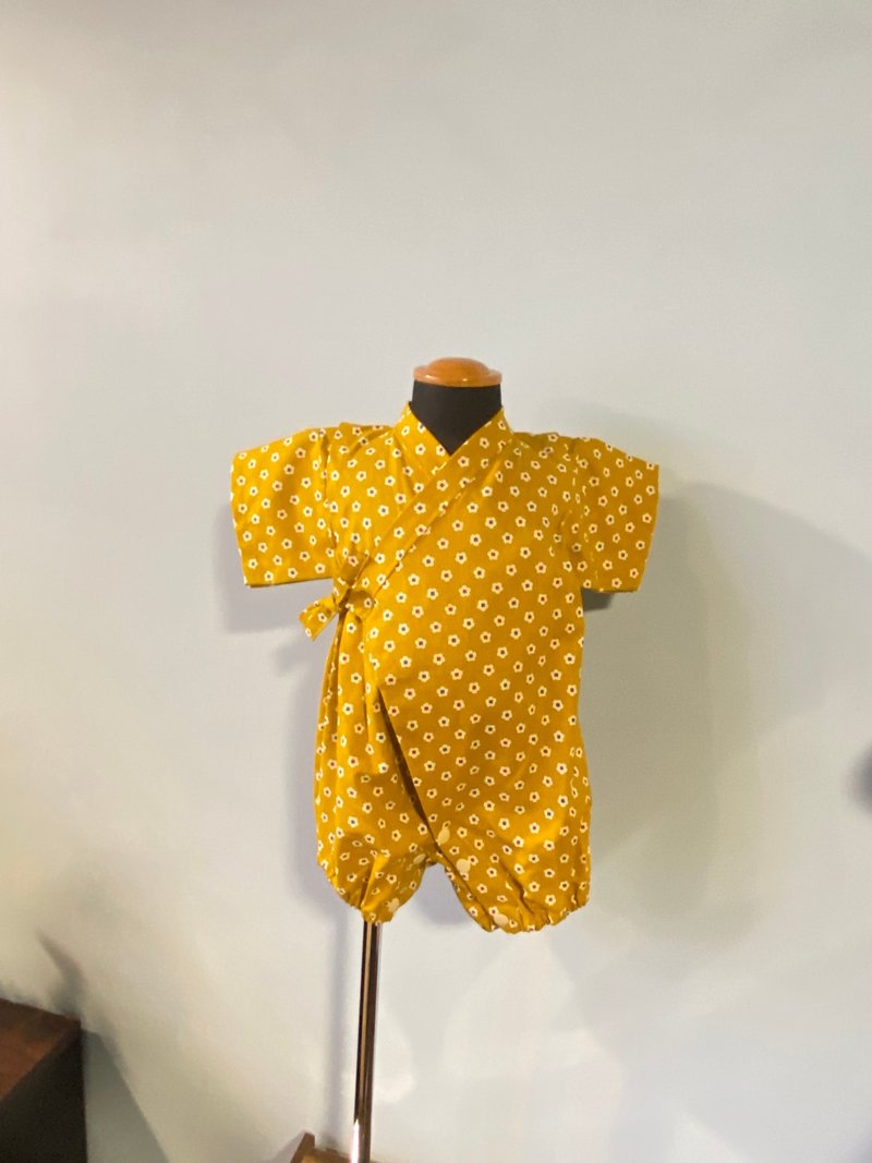 Baby jinbei Japanese baby jinbei 80cm - Onesies - Cotton & Hemp Yellow