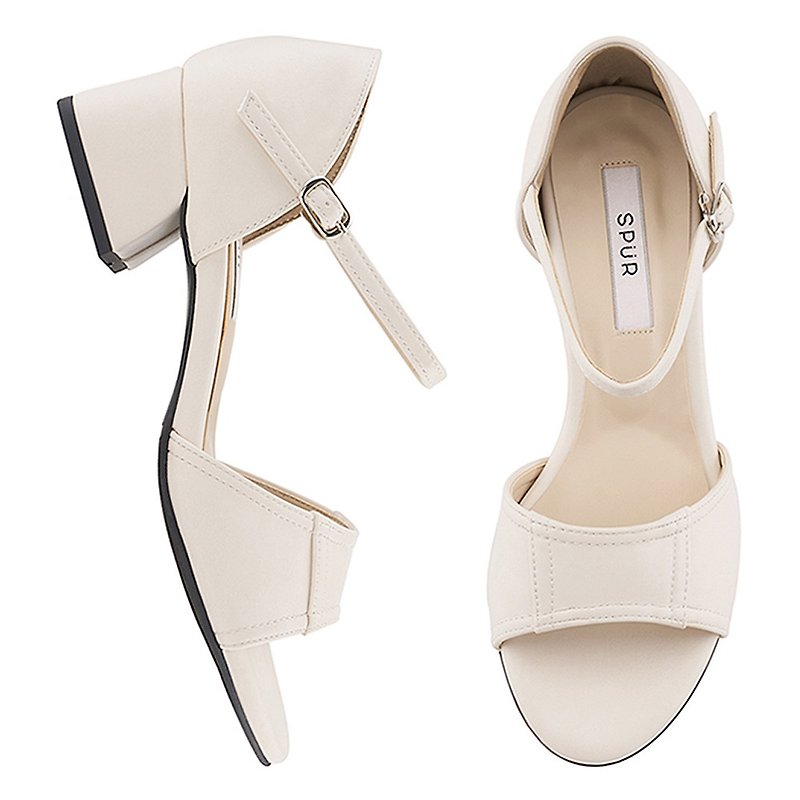 PRE-ORDER – SPUR Classy strap MS7055 IVORY - Sandals - Faux Leather 