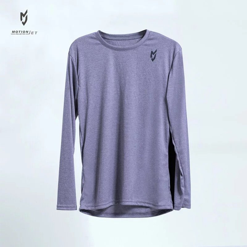 MJC016-MJ Xylitol Unisex Functional Sports Long Sleeves (Texture Gray) S-2XL - Men's Sportswear Tops - Other Materials Gray