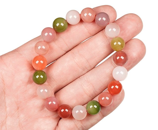 鄭家宝石】燕源瑪瑙 最高級四川飴 燕源瑪瑙 9.8-10.3mm 燕源瑪瑙