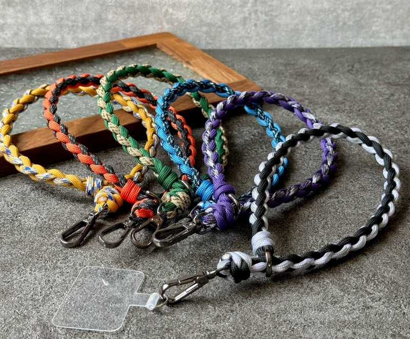 6 types of paracord braided mobile phone anti-fall ropes - เชือก/สายคล้อง - ไนลอน 