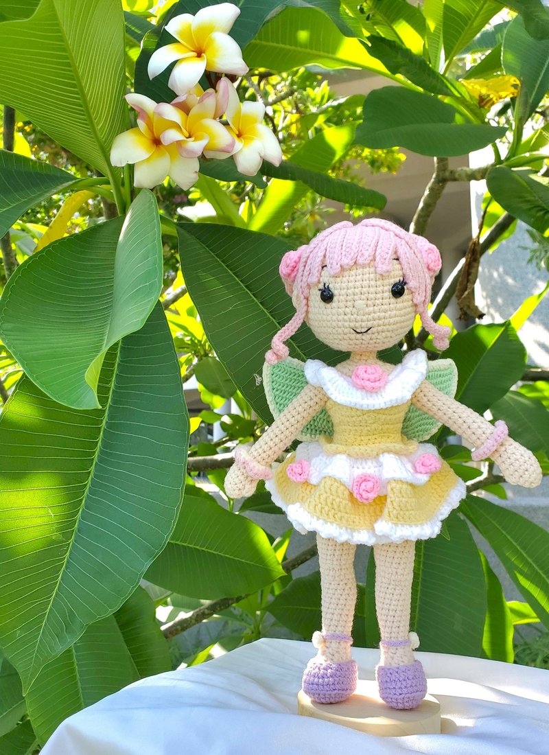 自然系鉤針娃娃 花精靈 - 公仔/玩偶 - 其他人造纖維 