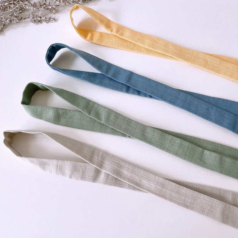 Shimamoriya/Fine headband/Solid color/Set of 4/Free shipping - Hair Accessories - Cotton & Hemp Multicolor