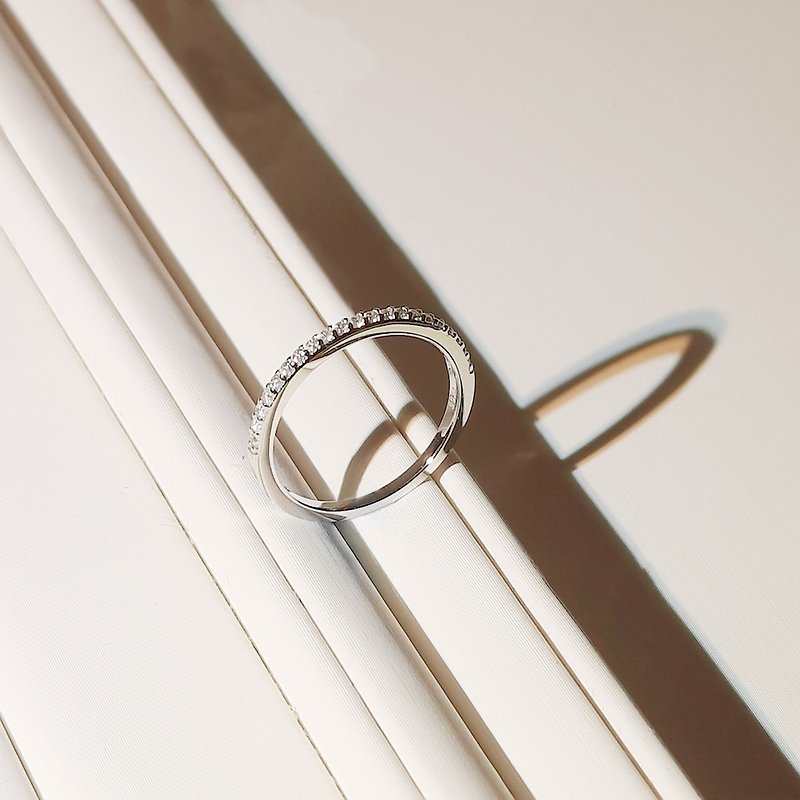 【禮物】星空 純銀戒指|輕珠寶|925銀|簡約|韓系|尾戒 - 戒指 - 純銀 銀色